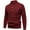 Wine, variant on Hrsba Men's Cardigan Sweaters Stand Collar Long Sleeve Solid Color Button Detail Pocket Knit Pullover Warm Knit Sweater Men for Winter