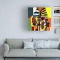 thumbnail image 2 of Canvas Wall Art - Ray Heere 'Mid Century Celebration Of All Cultures 15' Wall Art for Living Room, Bedroom, or Office Décor by Trademark Fine Art - 18 x 18 Inches, 2 of 4