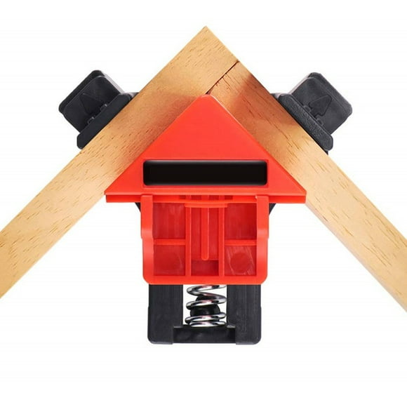 Flash Deals WIZUTIZ Woodworking Right Angle Clip 90 Degree Photo Frame Clip Picture Frame Clip Spring Group Sub Clip Nylon A Clip F Clip Tools Red
