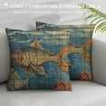 thumbnail image 3 of Chilfamy Throw Pillow Covers Bird and Fish in The Two World Forever Cushion Pillow Case Home Decor Pillowcase  White, 3 of 5