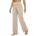 thumbnail image 2 of Slacks for Women Spring Summer Elastic High Waist Straight Leg Loose Fit Business Casual Work Pants with Pockets, 2 of 4