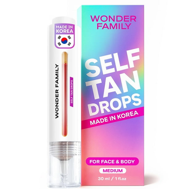 Kit de Gotas Autobronceadoras Wonder Family con Paleta para Mezclar 30 mL