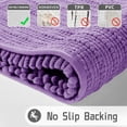 thumbnail image 4 of Bath Rug Mat, 32 x 20, Soft Shaggy Chenille Bathroom Rugs, Large Size, Super Absorbent & Thick, Non-Slip, Machine Washable Bathroom mat, Bath Mats for Bathroom, Tub & Shower, Lavender, 4 of 6