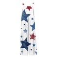 thumbnail image 7 of JULMCOMO American Flag Jumpsuits for Women 1776 250th Year Plus Size Wide Leg Stars Stripes Overalls Red White Blue Sleeveless Patriotic Rompers with Pockets Blue L, 7 of 7