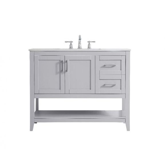 42 in. Single Bathroom Vanity in Grey