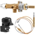 thumbnail image 1 of PRATYAHARA Gas Patio Heater Control Valve Thermocouple Sensor Dump Switch Knob Propane Fire Pit Control Pilot Port Set, 1 of 5