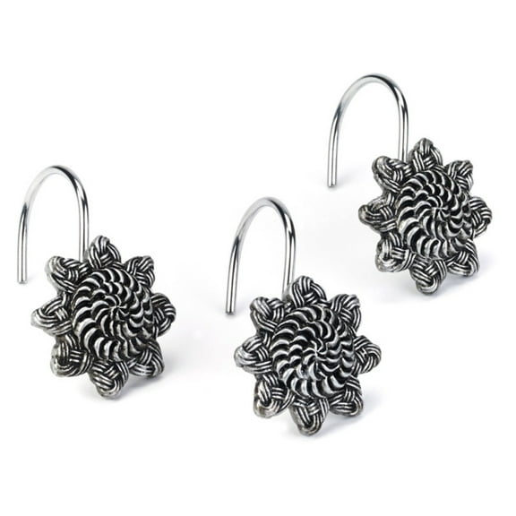 Braided Medallion Shower Hooks Granite