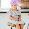 thumbnail image 2 of Bonnet Turban Nœud Fleur Grand pour Bébés Filles Musulmanes, 2 of 10