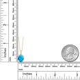 thumbnail image 6 of Gem Stone King 14K Yellow Gold Simulated Blue Opal Pendant Necklace | 0.85 Cttw | Gemstone October Birthstone | Oval Cabochon 10X8MM | Gold Necklace for Women | With 18 inch Gold Chain, 6 of 6