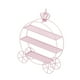thumbnail image 2 of Soporte para cupcakes, soporte para pasteles, bandeja decorativa para galletas, estante para cupcakes, torre de niveles Rosa, 2 of 9