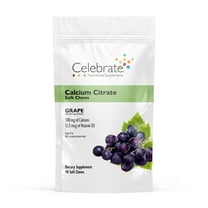 Celebrate Vitamins Bariatric Calcium Citrate Soft Chews, 500 mg, Grape, 90 count