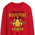 thumbnail image 2 of Marvel Wolverine - Property Of - Men's Long Sleeve Graphic T-Shirt, 2 of 4