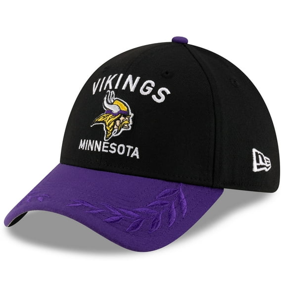 Men's New Era  Black/Purple Minnesota Vikings 2025 NFL Draft 39THIRTY Flex Hat