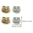 thumbnail image 2 of 30Pcs Owl Loose Beads DIY Spacer Beads Jewelry Making Charms Connectors, 2 of 7
