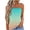 2883#Light Blue, variant on Women's Summer Casual Strapless Bandeau Sleeveless Top with Lace-like Perforated Pattern Tops Blouse for Beach Parties and Night Out