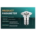 thumbnail image 4 of Cqxid Strainers Under $10 Drain Stopper Bathroom Up Drain Filter Drain Drain Plug Filter Drain Strainer With Anti Clogging Filter Basket Bullet Core Type Basin S, 4 of 9