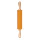 thumbnail image 4 of Rodillo de silicona ZHCH mango de madera maciza color naranja, 4 of 5