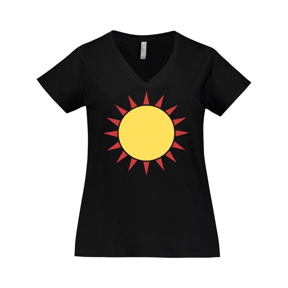 Inktastic Cute Sun Women's Plus Size V-Neck T-Shirt