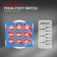 thumbnail image 2 of 10 Piezas Pedal de Efectos de Guitarra Interruptor de Pedal 3PDT Interruptor de Pedal de Pedal Interruptor de Pie con Botón de Bloqueo de 9 Pines, 2 of 5