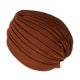 thumbnail image 1 of Sombrero de Quimio Gorro de Indio Casquillo de Caída de Cabello Plisado Pre Anudado Turbante Vintage Unisex - marrón Macarena Sombrero de turbante para mujer, 1 of 5