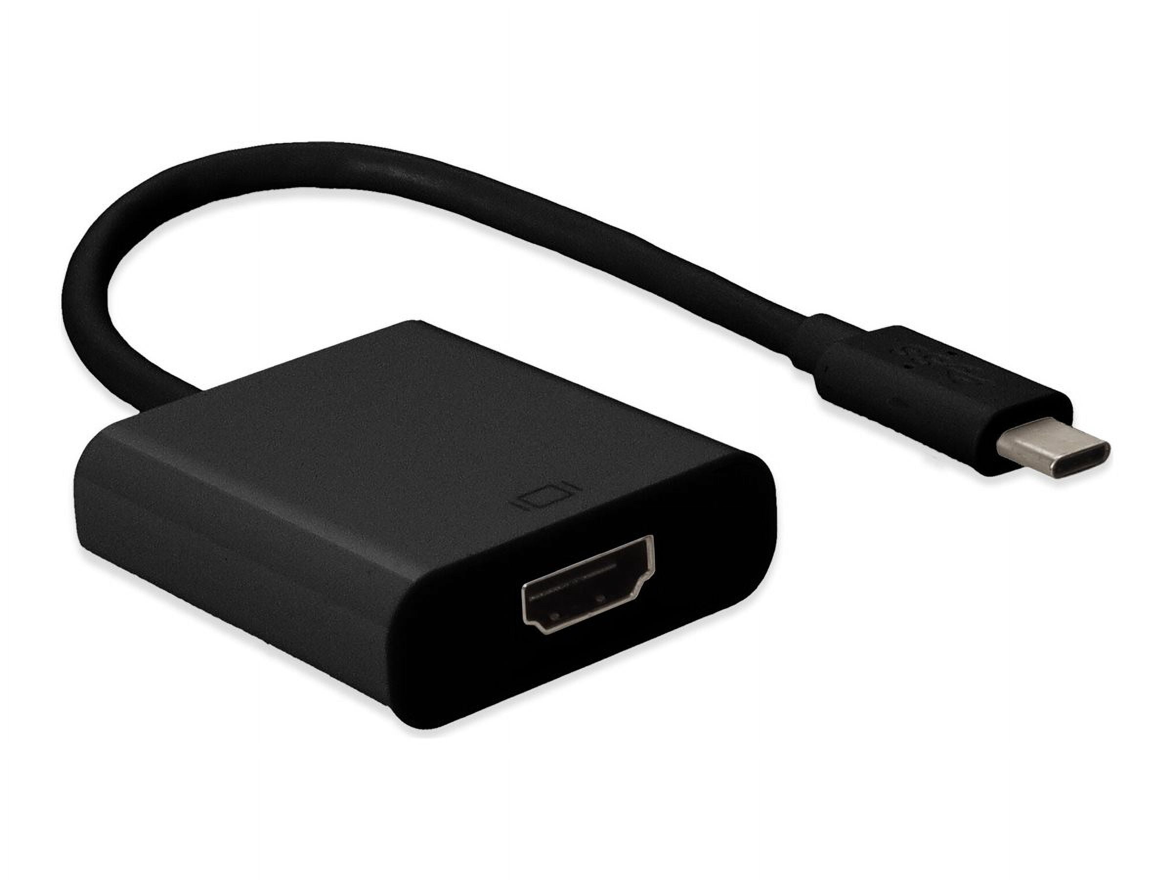 AddOn 8in USB C 3.1 Male to HDMI Female Black Cable 4K 30Hz