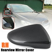 LH/RH Carbon Fiber Wing Door Rearview Mirror Cover For VW Touran Golf MK6 GTIGTD