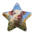 thumbnail image 2 of Star Night Light Auto On/Off Plug-in Wall Light with Light Sensor Warm White LED for Home Party Cute Pig with Sunflower Field, 2 of 6