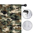thumbnail image 4 of Blackout Kids Curtains,Classic Camo Green Brown Pattern Childrens Insulated Curtains Set Of 2,Bedroom Essentials,Toddler Room Decor 42"x63", 4 of 5