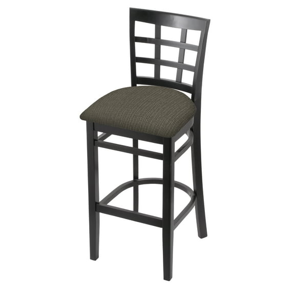 3130 30" Bar Stool with Black Finish and Graph Chalice Seat