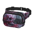 thumbnail image 2 of Disketp Gothic Red Skull Cemetery Riñonera de Doble Capa, Bolsa de Cintura Ajustable para Viajes, Correr y Senderismo, Riñonera Ligera para Hombre y Mujer, 2 of 9