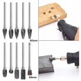 thumbnail image 3 of Kit de 10 cinceles rotativos de acero de carburo de tungsteno sólido de doble corte con broca helicoidal de vástago de 3 mm, utilizado para herramienta rotativa Dremel Whwy, 3 of 5