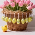 thumbnail image 4 of 12PC Easter Eggs Pendants, Hanging Decorations, Reusable Lightweight, Plastic, For Party Display, 4cm, 4 of 8