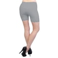 thumbnail image 3 of Vivian's Fashions Legging Shorts - Cotton, Lace Trim, Misses Size (Grey, 5X), 3 of 3