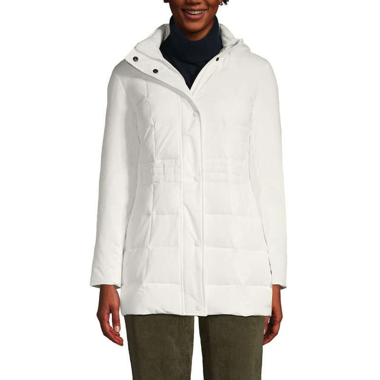 Lands End Women s Quilted Stretch Down Coat Walmart