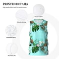 thumbnail image 3 of Xecao Tropical Pineapple print basketball shirt for both men and women, a unisex basketball jersey perfect for theme parties-Small, 3 of 6