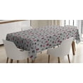 thumbnail image 1 of Ambesonne Abstract Triangle Tablecloth Rectangular Table Cover, Pastel Shapes, 52"x70", Grey Pink Charcoal Grey, 1 of 3
