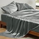 thumbnail image 2 of Juego de Sábanas Bedsure Satinado para Cama Matrimonial 4 Piezas Gris Oscuro, 2 of 9