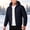 Navy, variant on Mens Lightweight Packable Quilted Jacket Hooded Padded Coat Insulated Thermal Winter Jackets for Running Travel Mountaineering