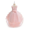 thumbnail image 6 of IUYRTFE Children Girls Formal Party Dress Princess Gown for Special Occasion Birthday Celebration Pageant Clothes Flower Girl Cute Dresses(Pink#2,6 Years), 6 of 9