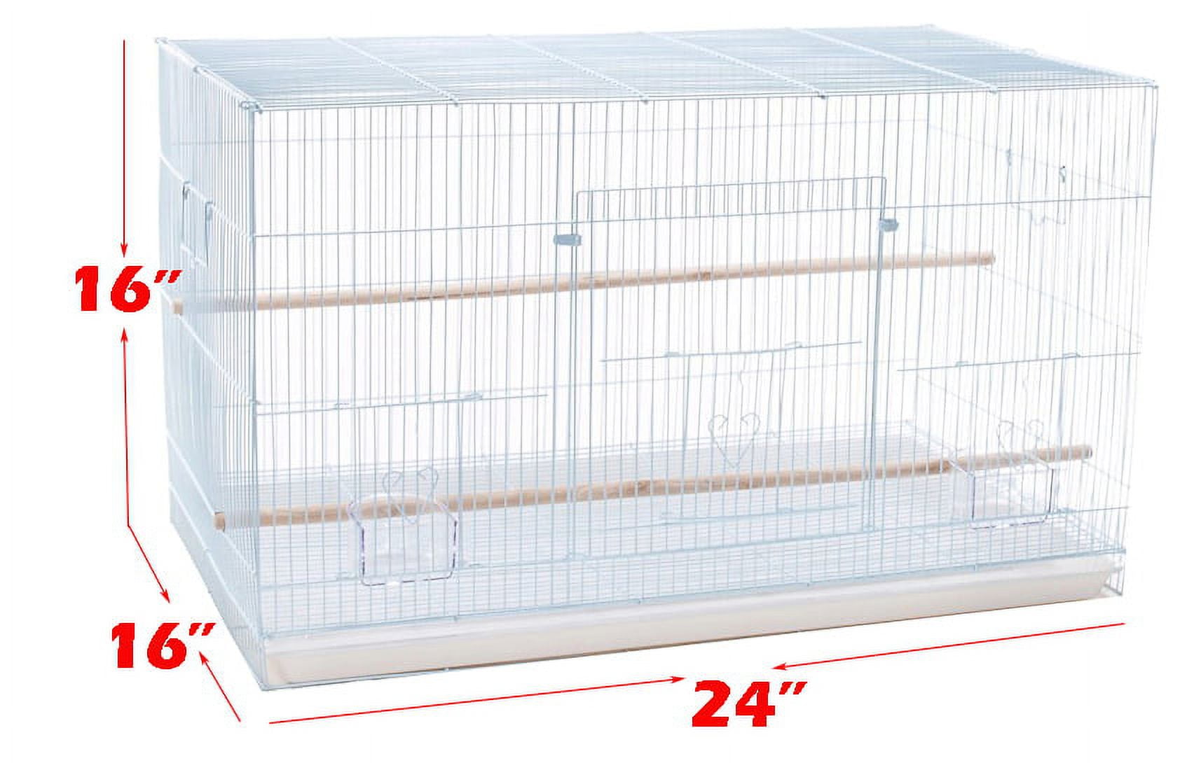 Six of White Breeding Breeder Bird Flight Cages 24" x 16" x 16"H For Finches Parakeets Lovebirds Aviaries Canaries Budgies Parakeets