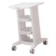 thumbnail image 2 of Carro de peluquería con ruedas, soporte móvil para herramientas, versátil con ruedas giratorias de 360 degree, Blanco, 2 of 8