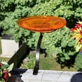 thumbnail image 5 of Achla Designs 14 Inch Rail Mount Glass Bowl and Birdbath, Mandarin Orange, 5 of 5