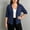 Navy, variant on Womens Lightweight Open Front Cardigan 3/4 Sleeve - Relaxed Fit Knit Topper for Work or Travel, Purple,Size XL