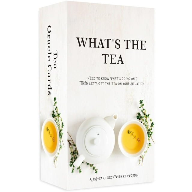Gzxinke ¿Qué es el té? Tarjetas de oráculo de relaciones, mazo de cartas de oráculo de vida, mazo de cartas de oráculo para principiantes, interpretación de nuestra carrera y relaciones de vida