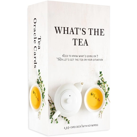 Gzxinke ¿Qué es el té? Tarjetas de oráculo de relaciones, mazo de cartas de oráculo de vida, mazo de cartas de oráculo para principiantes, interpretación de nuestra carrera y relaciones de vida