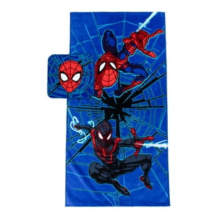 Marvel Spiderman 2 Piece Bathroom Set - Red & Blue Soap Dispenser & Tumbler Set - Kids Resin Superhero Bathroom Accessories