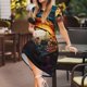 thumbnail image 3 of Easygdp Underwater Treasure Chest para Vestido Transpirable de Mujer, Vestido Suelto de Manga Corta con Pliegues y Bolsillos para el Verano, 3 of 6