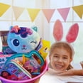 thumbnail image 3 of Everyday Necessiteez Cuddly Easter Activity Bucket with Blue Cat Plush Dollhouse Crayons Arts Activity Pens Lollipops Candy Surprises & Reusable Pink Bunny Bucket Spring Party Favors (Contents Vary), 3 of 7
