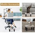 thumbnail image 3 of Ottoman Foot Rest, Linen Small Ottoman Foot Stool with Legs Modern Footstool Ottomans for Living Room Entryway Office, Beige, 3 of 14
