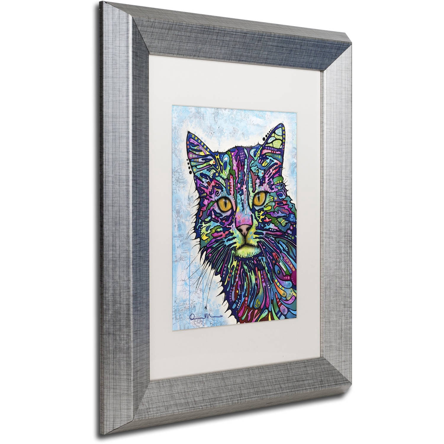 Trademark Fine Art "Diligence" Canvas Art by Dean Russo, White Matte, Silver Frame